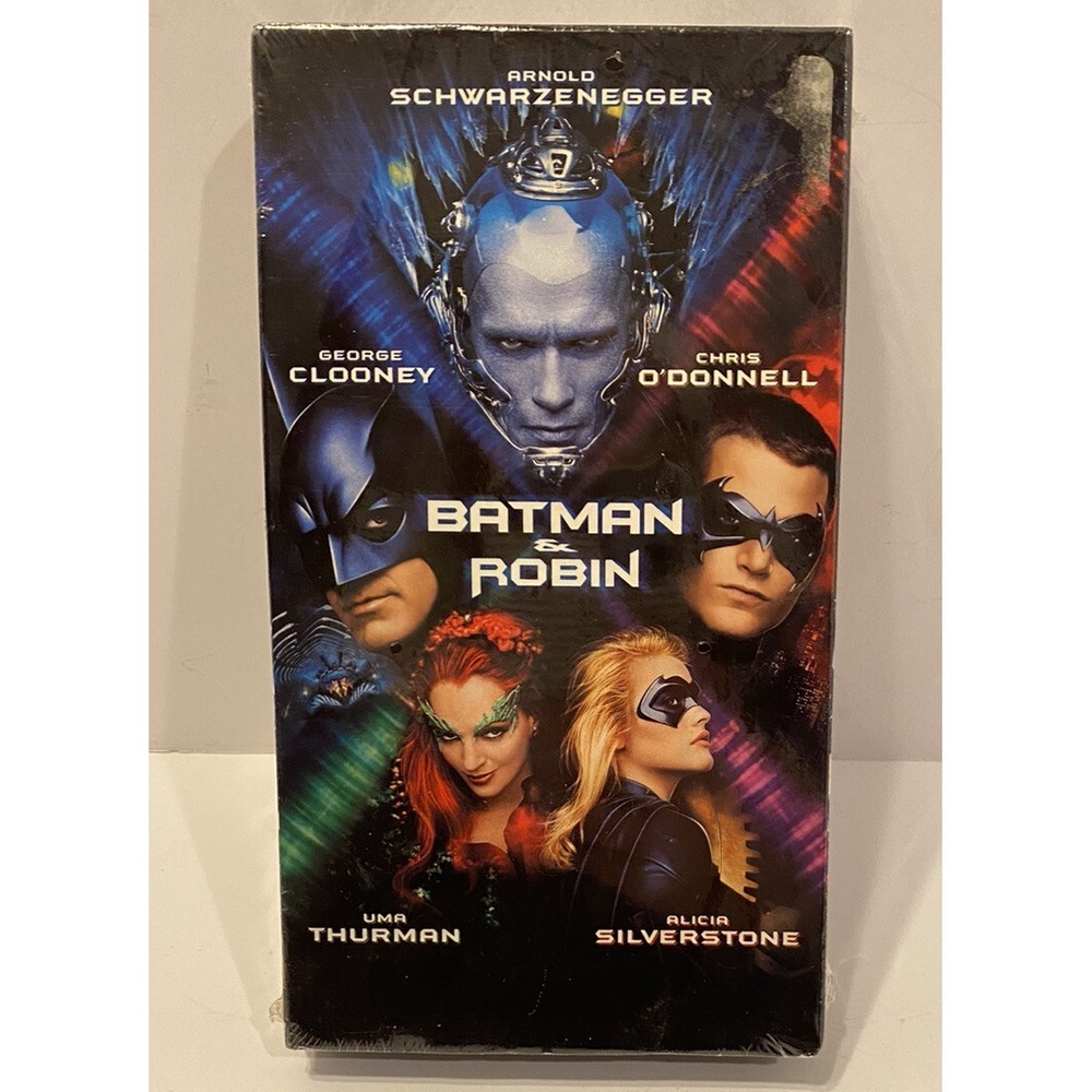 Batman And Robin VHS Movie Factory Sealed 1997 Arnold Schwarzenegger Clooney